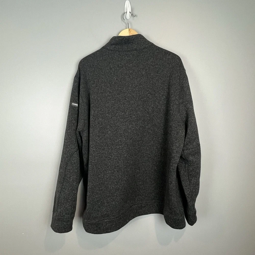 Polo Ralph Lauren Fleece Half Zip Pullover Mens Size XXL Black Marl Heather